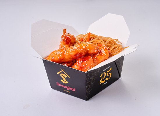 Festival Box - Pui caramelizat & noodles prajiti din orez